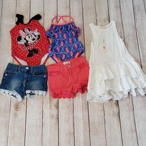 3T Girls Lot of 5 Summer Items